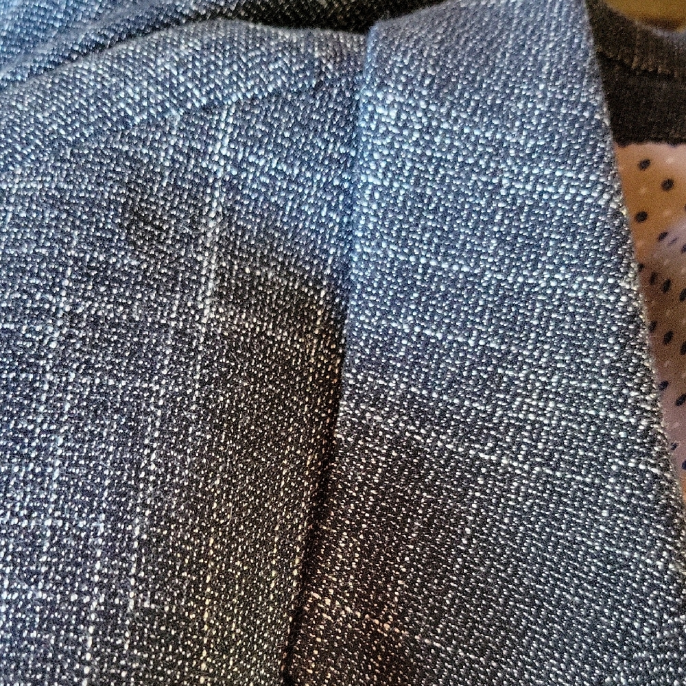 Classic Navy Textured Blazer - Picture 2 of 5